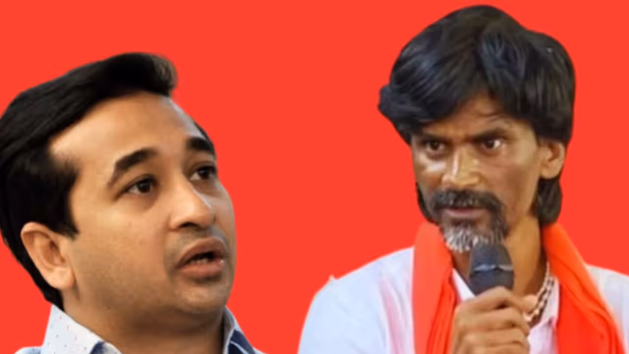 Manoj Jarange And Nitesh Rane Manoj Jarange And Nitesh Rane