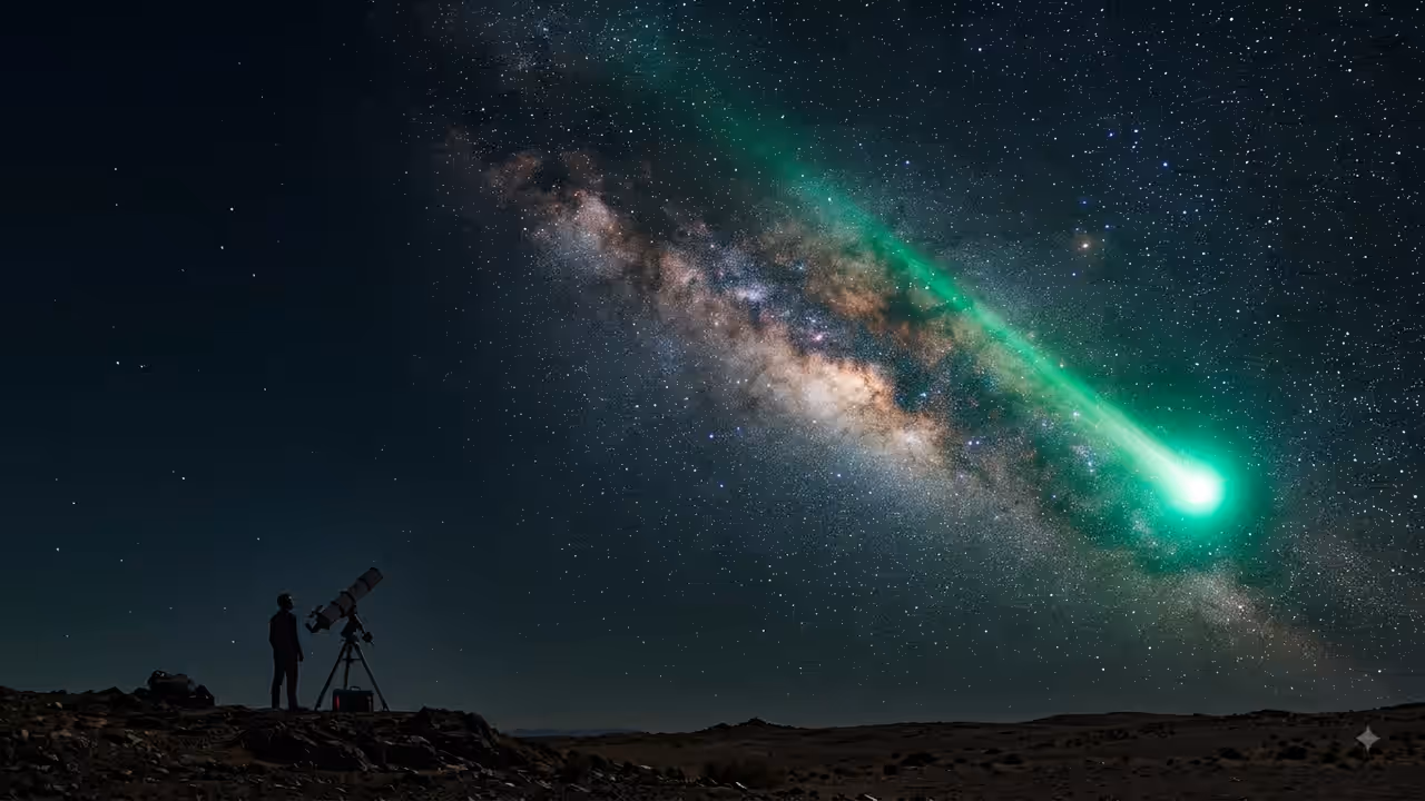 Green Comet Symbolic Image Green Comet Symbolic Image