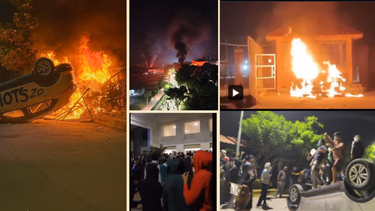  Sehore VIT University Students protested violence