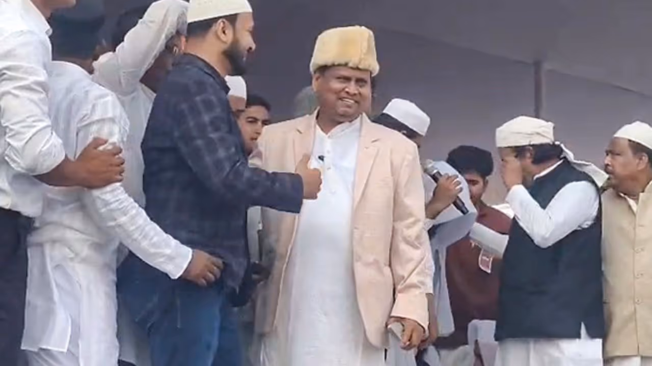 Suspended TMC MLA Humayun Kabir lays the foundation stone of Babri Masjid Suspended TMC MLA Humayun Kabir lays the foundation stone of Babri Masjid