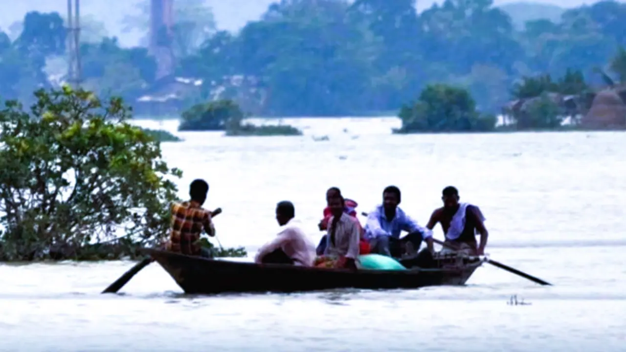Assam flood situation Assam flood situation