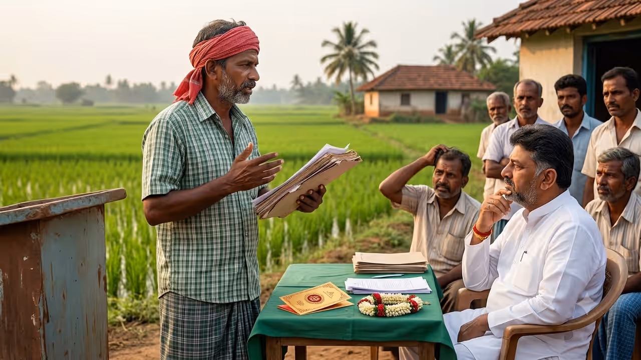 ‘Parents Won’t Marry Daughters to Farmers’: Karnataka Man’s Plea to CM DK Shivakumar Goes Viral (WATCH VIDEO) ‘Parents Won’t Marry Daughters to Farmers’: Karnataka Man’s Plea to CM DK Shivakumar Goes Viral (WATCH VIDEO)