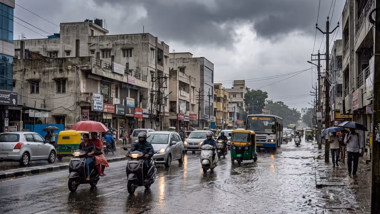 Bengaluru Rain Alert: Showers May Return at 2 PM, Waterlogging Fears Rise Bengaluru Rain Alert: Showers May Return at 2 PM, Waterlogging Fears Rise