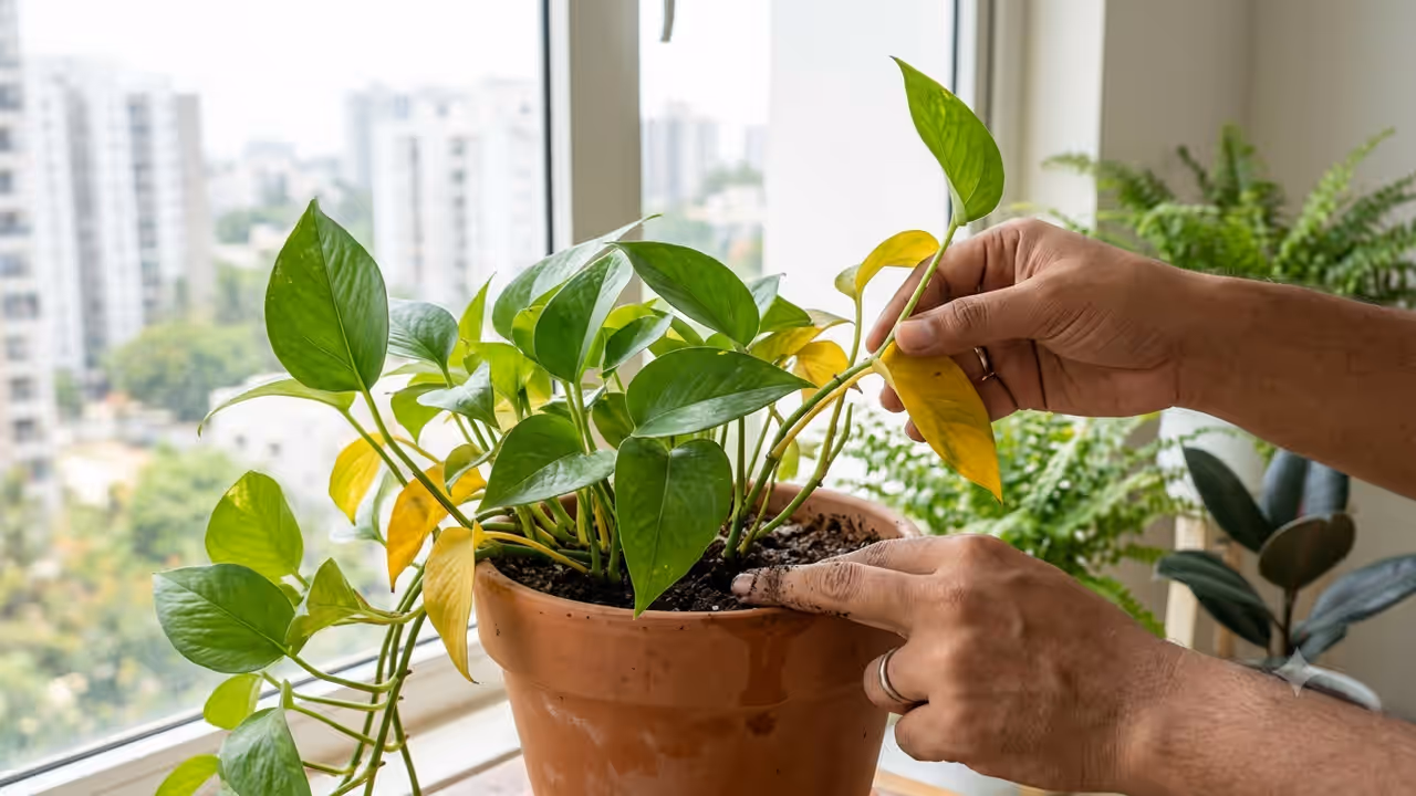 Gardening Tips | Money Plant Leaves Turning Yellow? Check THESE 7 Things First Gardening Tips | Money Plant Leaves Turning Yellow? Check THESE 7 Things First