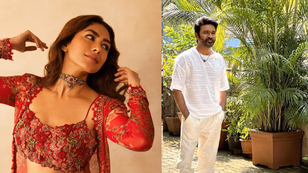 dhanush and Mrunal dhanush and Mrunal