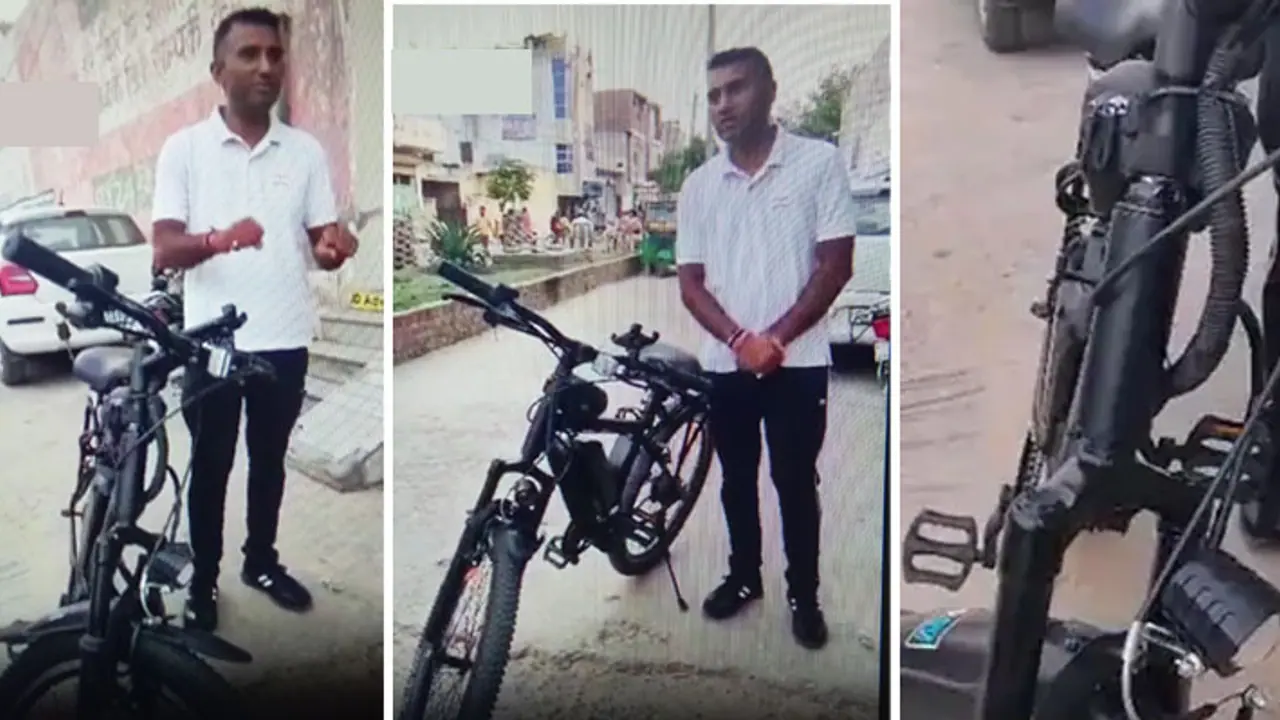 Vikas Yadav Rewari Innovative e cycle Vikas Yadav Rewari Innovative e cycle