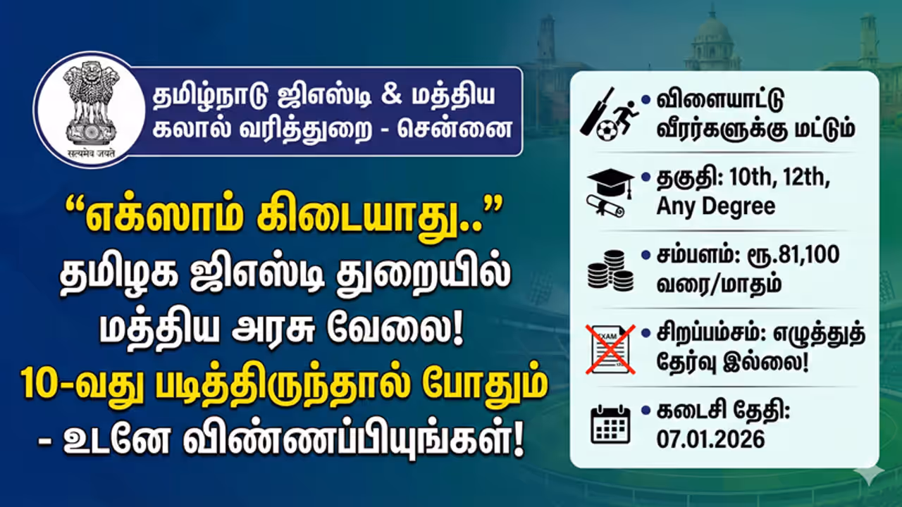 TN GST Recruitment TN GST Recruitment