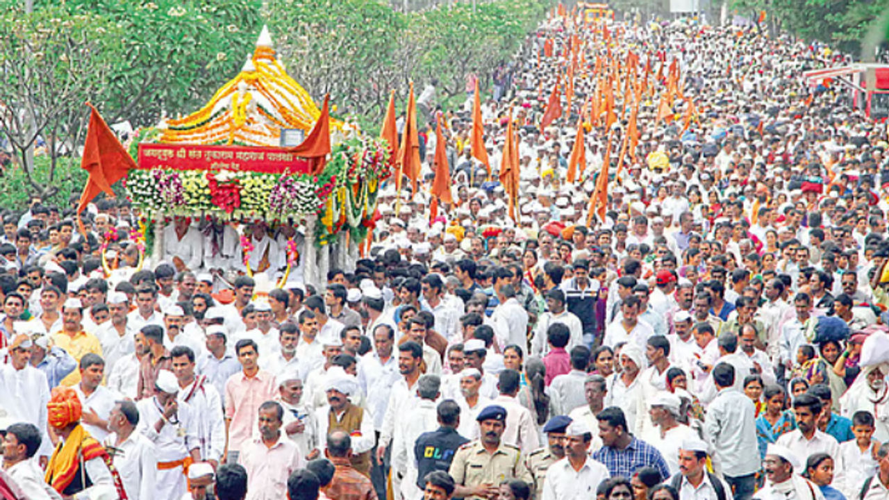 Sant Tukaram Maharajs palkhi 