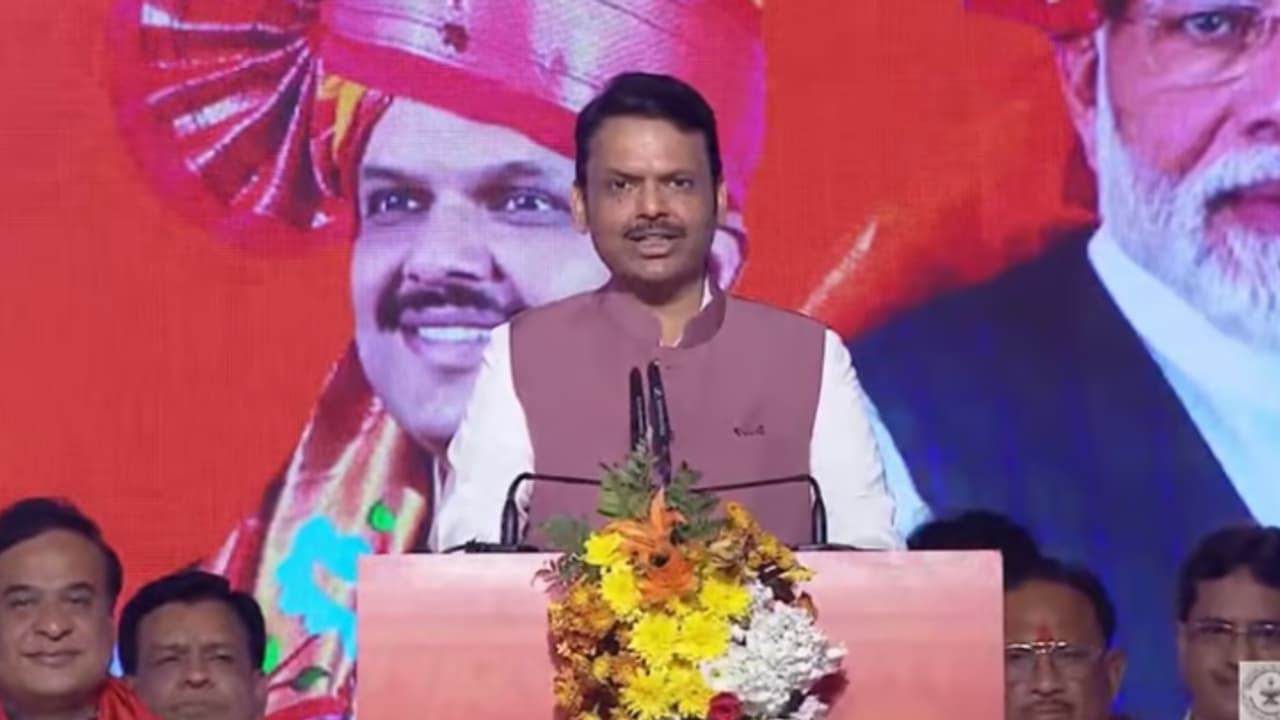 Devendra Fadnavis takes oath 