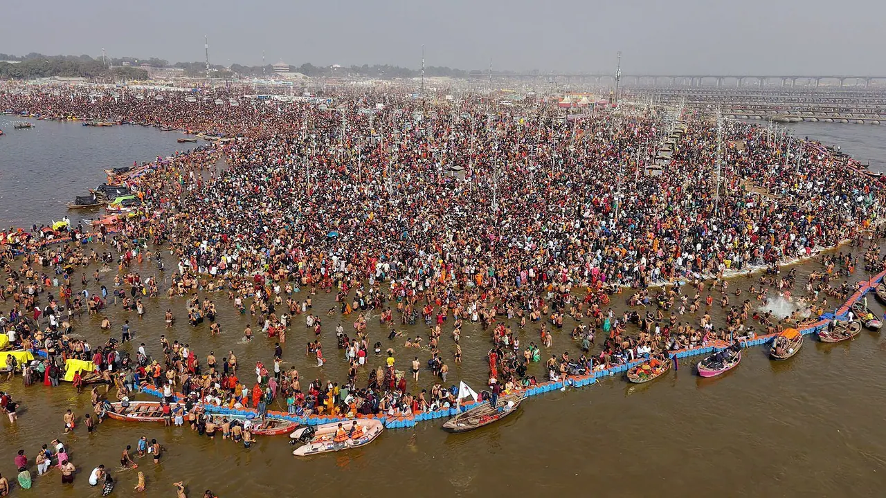Mahakumbh 27 January snan Mahakumbh 27 January snan