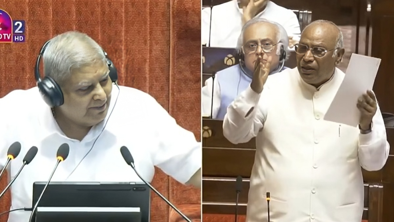 Congress MP Mallikarjun Kharge in Rajya Sabha (Photo/Sansad TV) Congress MP Mallikarjun Kharge in Rajya Sabha (Photo/Sansad TV)