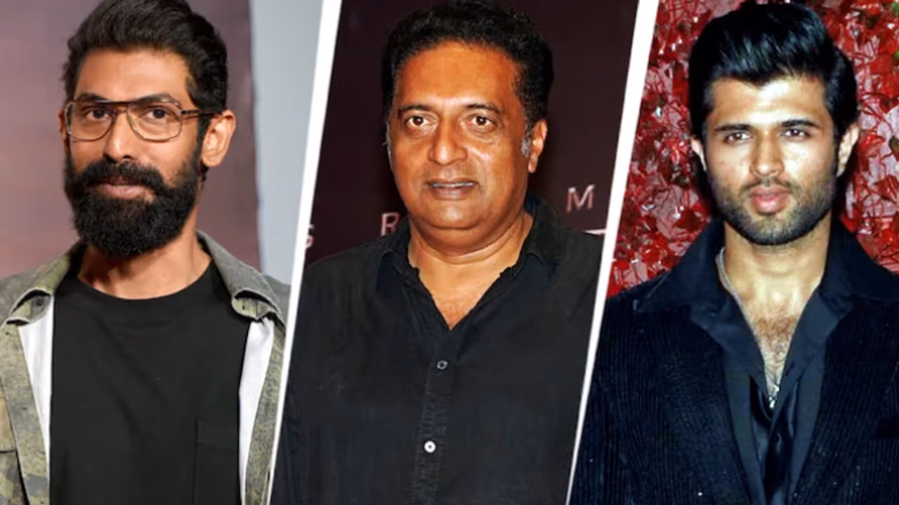 rana daggubati, prakashraj, vijay deverakonda 
