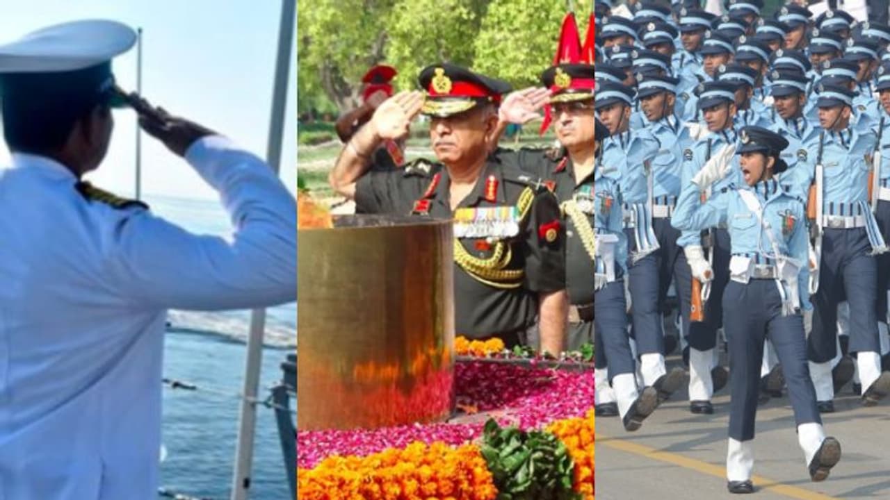 Here is why the army, navy and air force all have different salutes | Here  Is Why The Army Navy And Air Force All Have Different Salutes Pwb8zx |  Asianet News Bangla