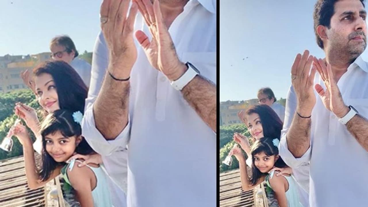 Janatha Curfew: Aishwarya Rai, Amitabh, Abhishek Bachchan salute corona warriors