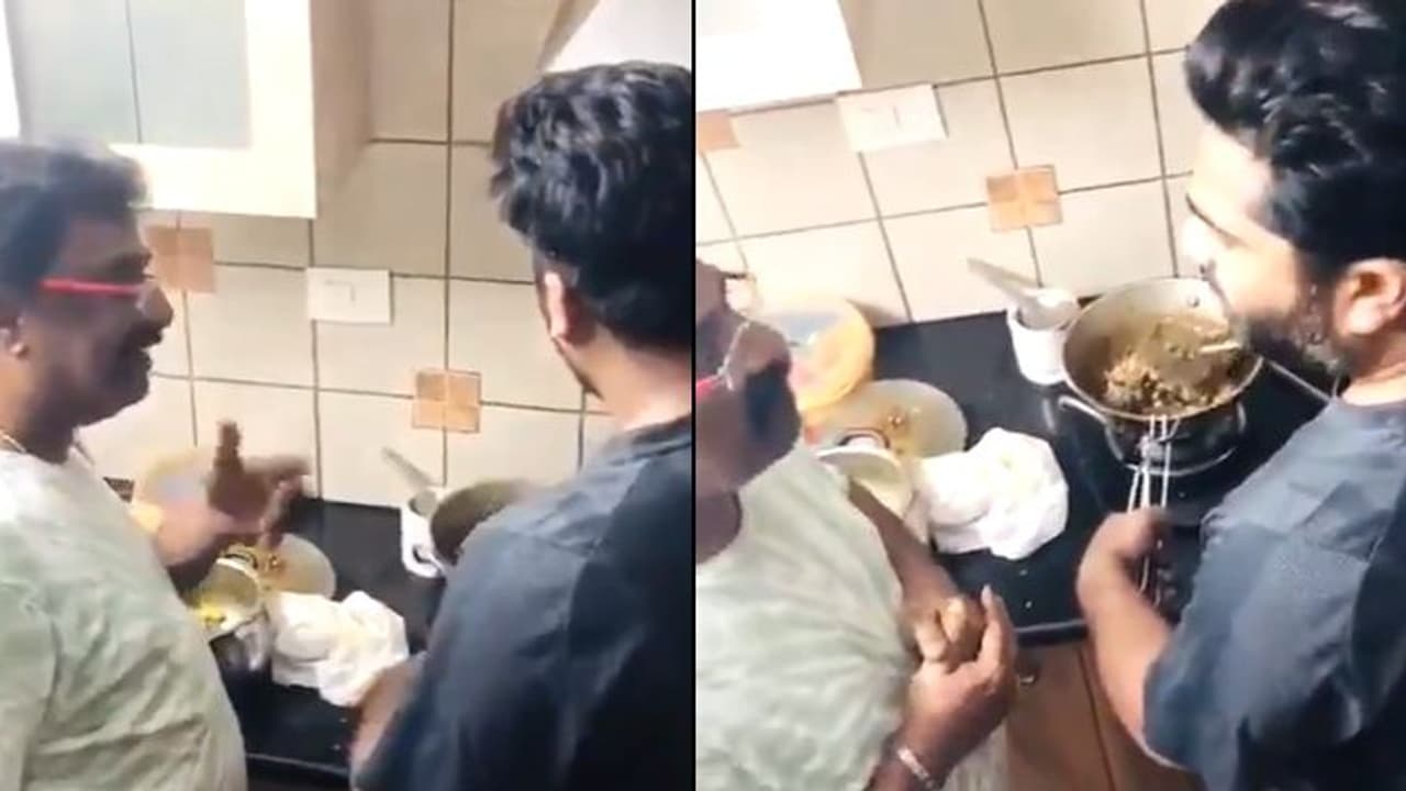 Simbu Cooking பொண்டாட்டி என்ன வேலைக்காரியா..? விடிவி கணேஷை வறுத்தெடுத்த சிம்பு ...