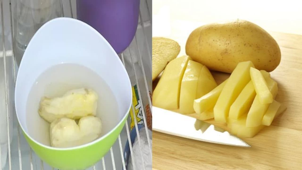 आलू को काटकर छीलें या छील कर काटें? सालों से आप-हम करते आ रहे हैं ये गलती |  kitchen hacks : This Simple Tricks will help your Potatoes from Turning  black, how