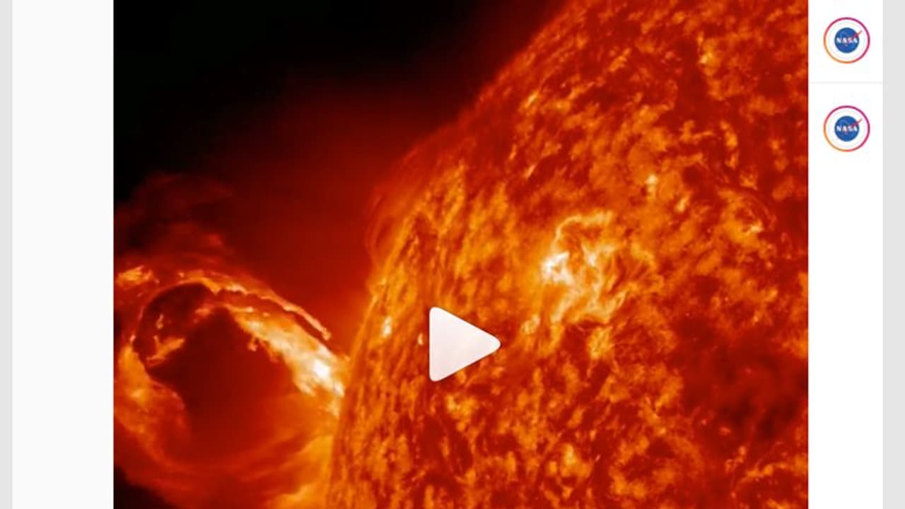 Solar Particles Watch: NASA's video shows 'one star' of the solar system ejecting ...