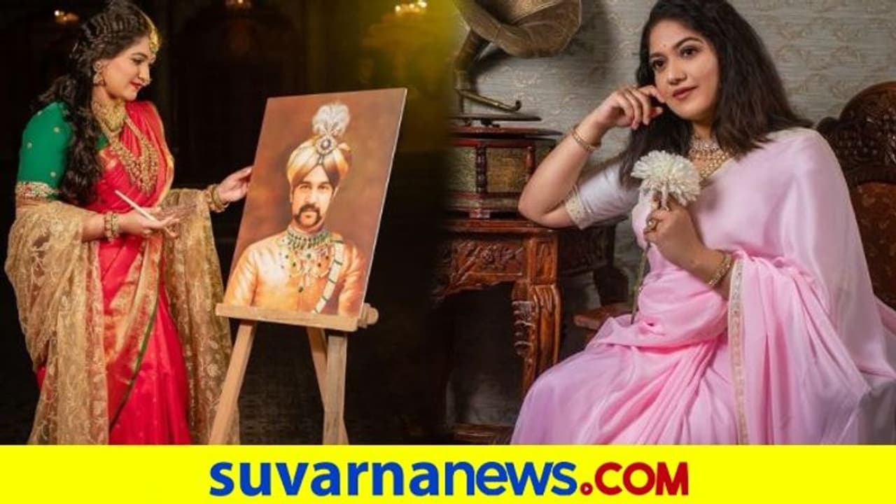 ಮಹಾರಾಣಿ ರೀತಿ ಅಲಂಕರಿಸಿ ಚಿರು ಪೋಟೋ ಪೇಂಟಿಂಗ್ ಮಾಡಿದ ಮೇಘನಾ ರಾಜ್! | Kannada ...