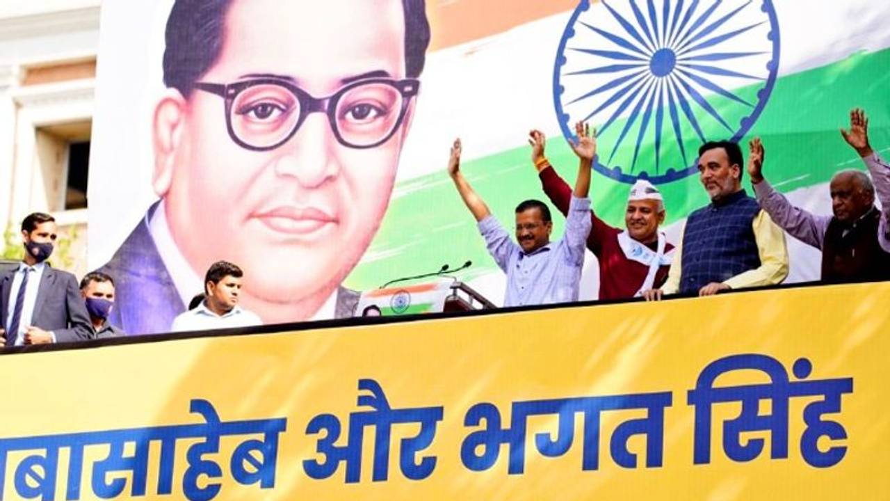 Punjab Election 2022: AAP takes a victory lap as it sweeps state (Photos)