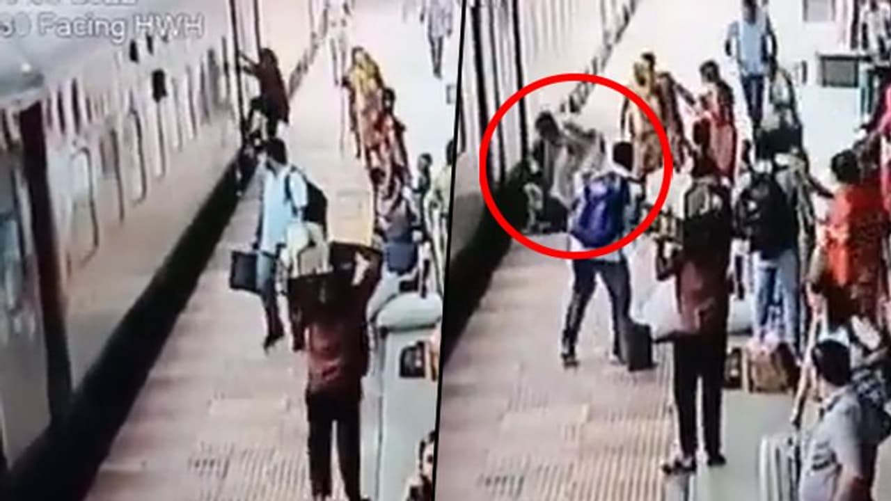 RPF personnel saves woman from mishap as she attempts to board a moving ...