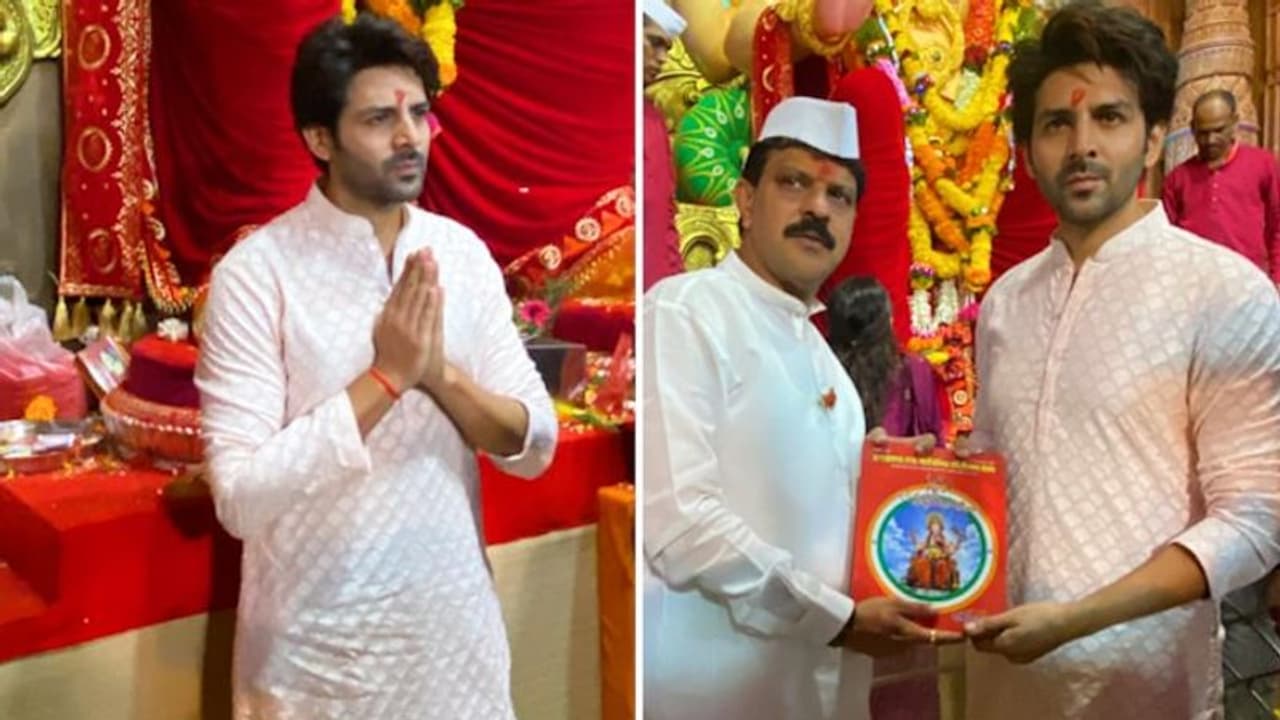 Ganesh Chaturthi 2022: Kartik Aaryan visits Lalbaugcha Raja to seek ...