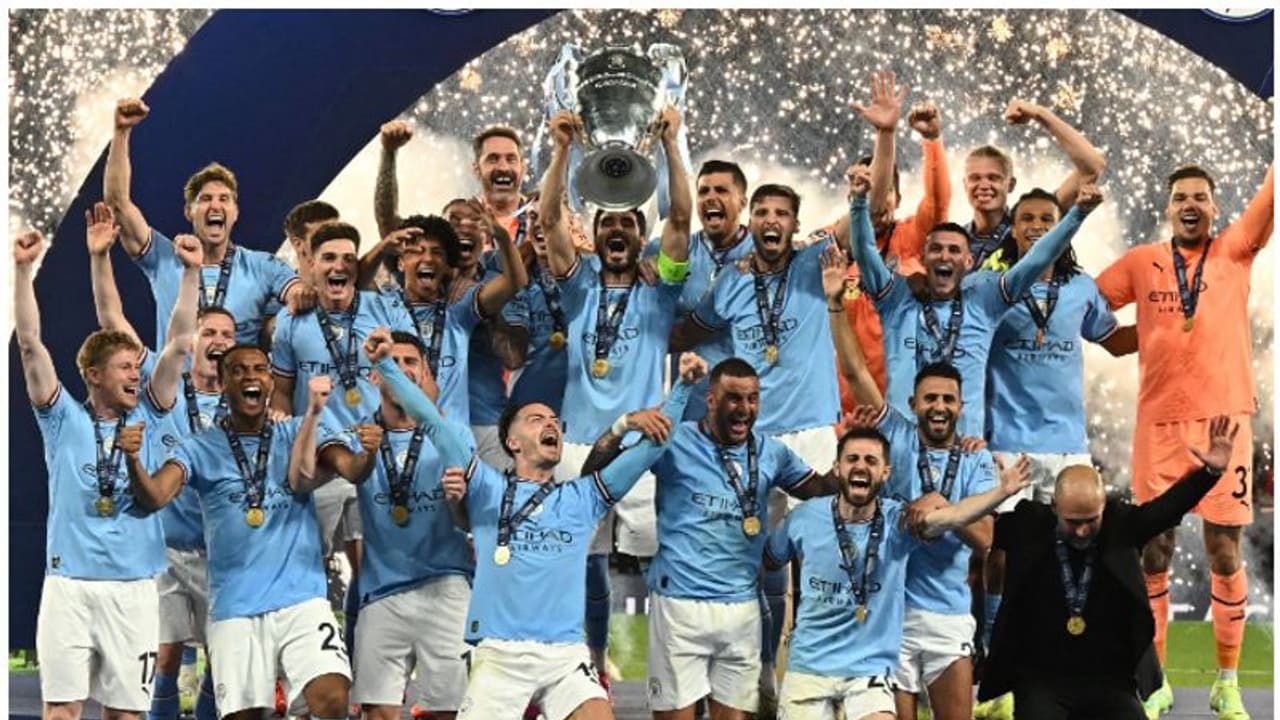 WATCH: 'Rodri's on fire!' - How Man City stars celebrated historic ...