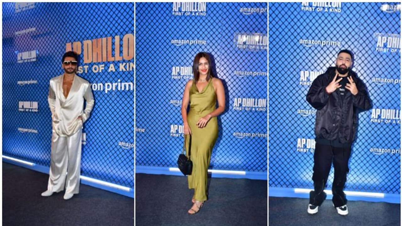 AP Dhillon First of a Kind screening: Ranveer Singh, Badshah, Mrunal Thakur and others ramp up style game