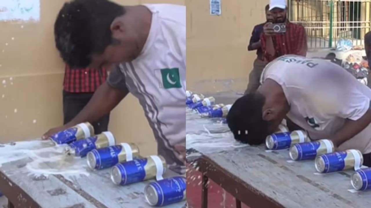 Muhammad Rashid Sets New Guinness World Record for Crushing Cans with ...