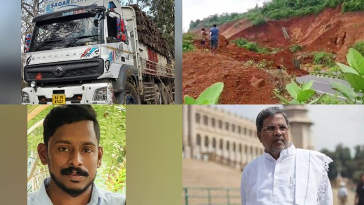 major landslide in Karnataka shirur, search for Malayali lorry driver ...