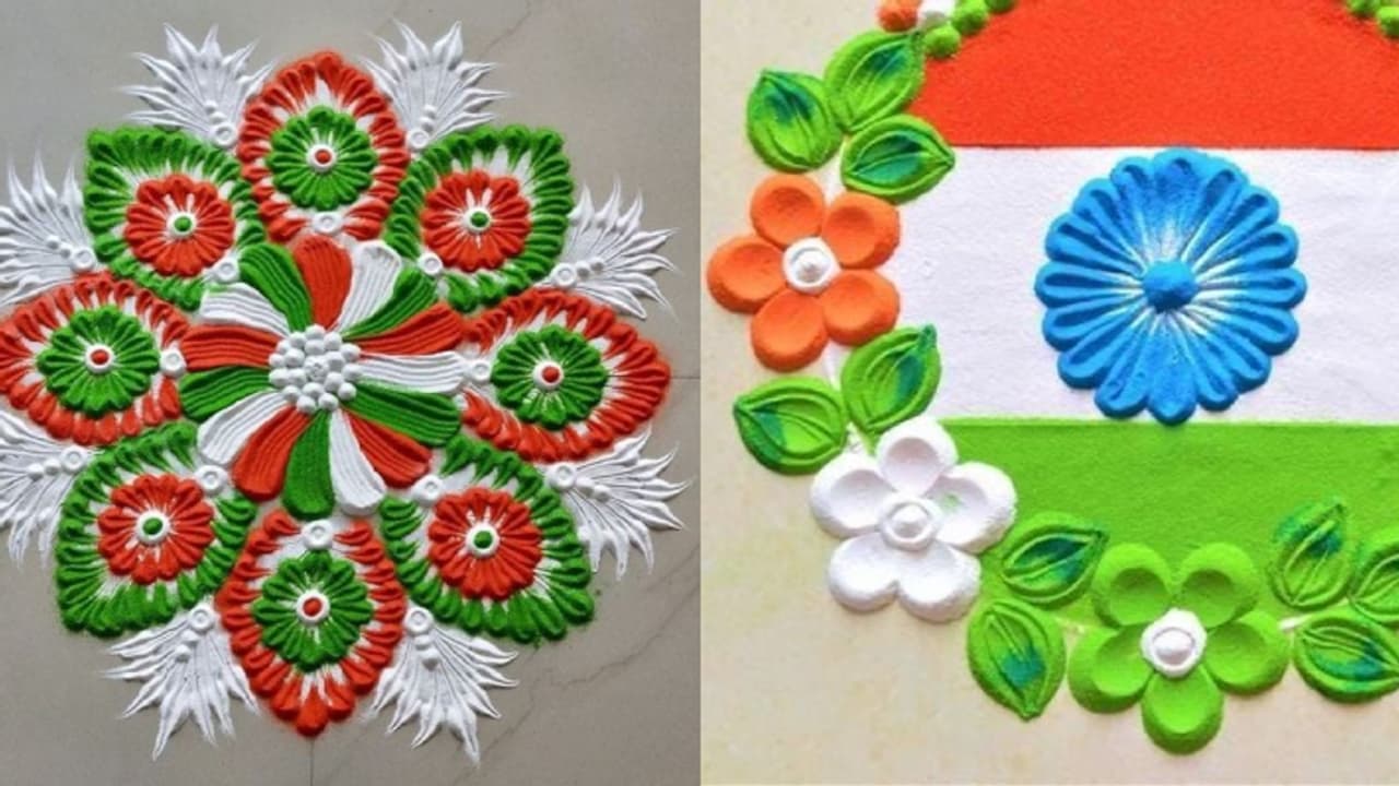 Easy and unique Rangoli designs for Independence Day 2024 | Easy And ...
