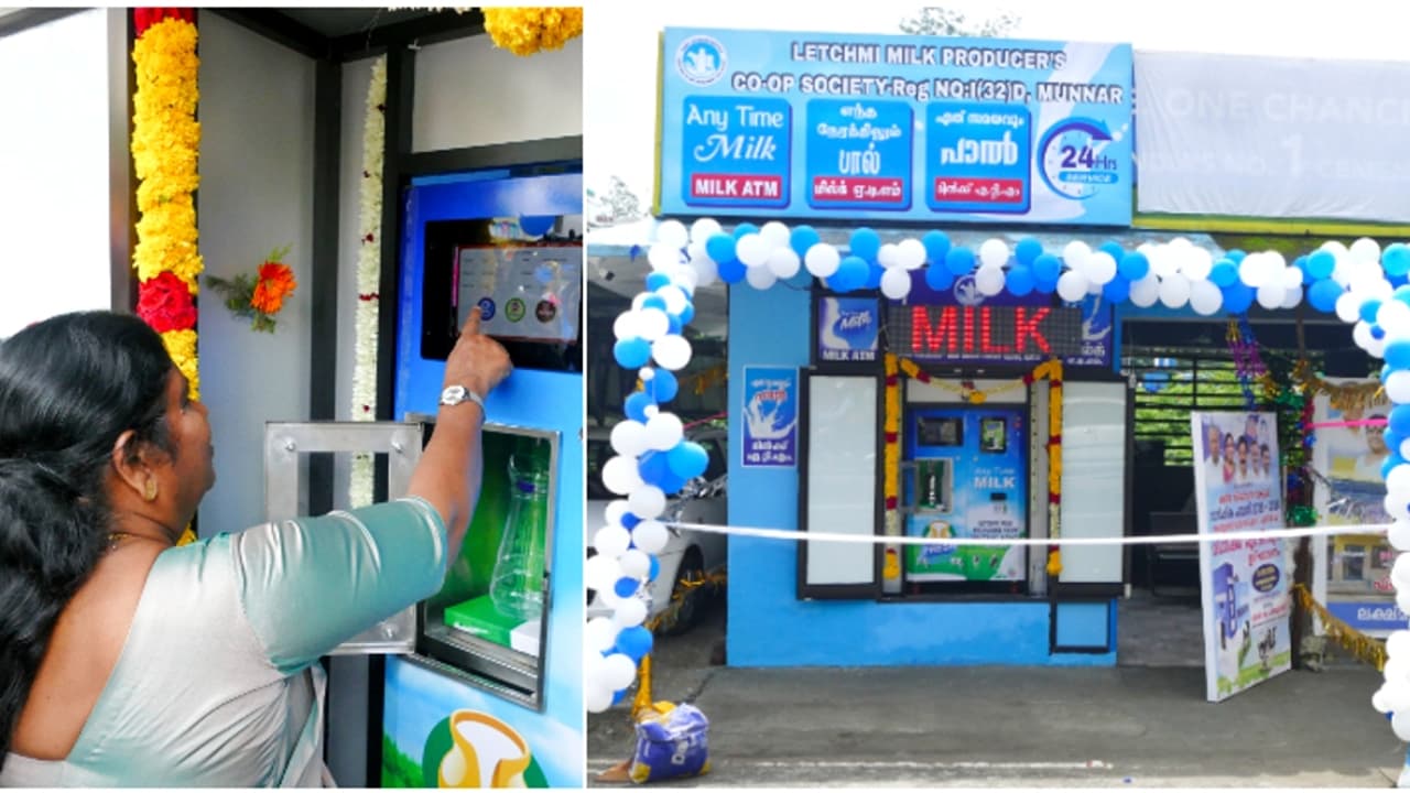 Kerala: Unique ‘Milk ATM’ introduced in Idduki district, Munnar ...