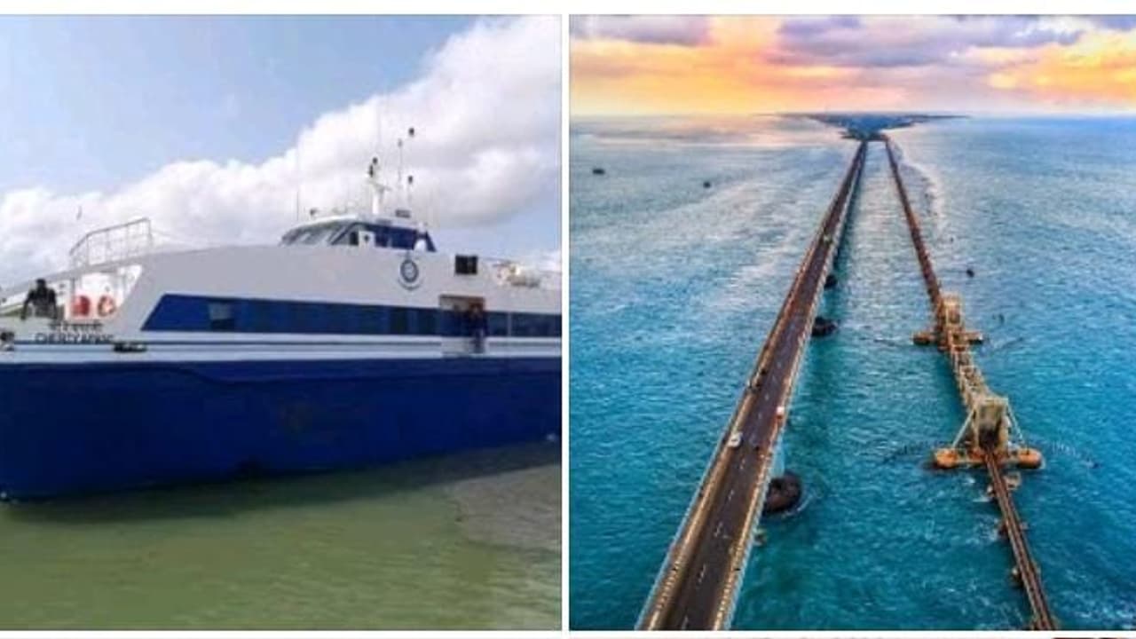 Ferry Ride Rameshwaram Rameswaram to Sri Lanka ferry service : ராமேஸ்வரம், நாகை கடல் பகுதியில் ...