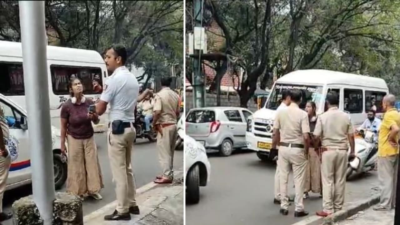 Bengaluru SHOCKER: Enraged woman hurls abuses to traffic policeman in ...