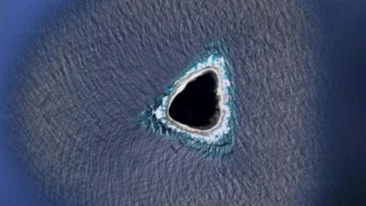 Mysterious triangular dark patch in the Pacific Ocean sparked bizarre ...