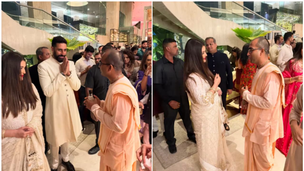 Abhishek Bachchan, Aishwarya Rai spotted together in Vrindavan – Check Out Photos