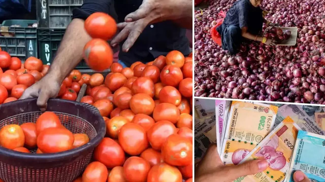 லாரி லாரியாக வந்து இறங்கும் தக்காளி.. வெங்காயம்! பை நிறைய அள்ளி செல்லும் இல்லத்தரசிகள்.. ஒரு கிலோ எவ்வளவு தெரியுமா.?