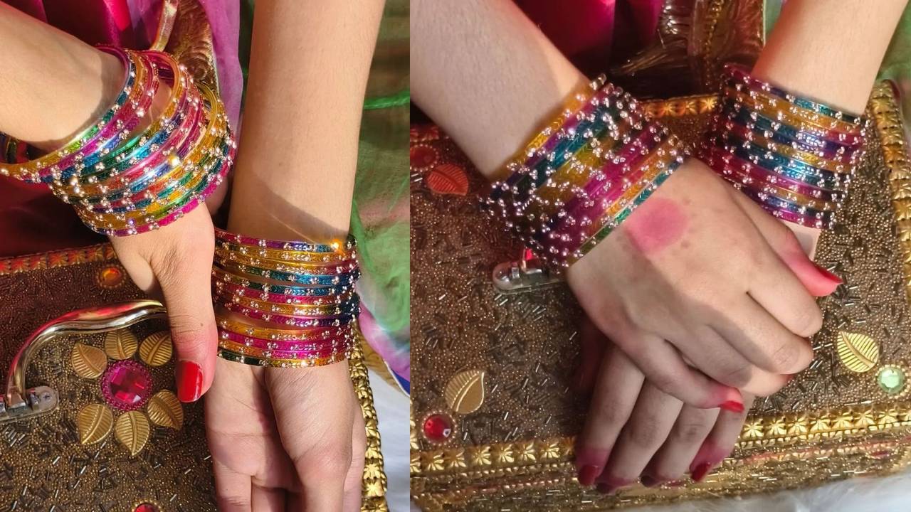 Multicolour Bangle Set: लाल, हरी, गुलाबी और पीली सब एक में, सावन में पहनें मल्टीकलर बैंगल के ब्यूटीफुल डिजाइन | Multicolour Glass Bangle Design For Sawan Rakhi And Hariyali Teej | Asianet