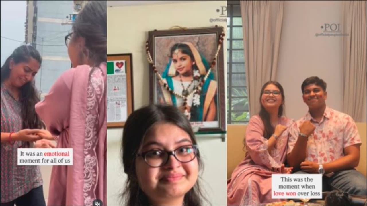 ರಾಕಿ ಕಟ್ಟುತ್ತಿದ್ದ ತಂಗಿ ಬದುಕಿಲ್ಲ: ಅಣ್ಣನ ಅರಸಿ ಬಂತು ತಂಗಿ ಸಾಯುವ ಮುನ್ನ ದಾನ ಮಾಡಿದ್ದ ಕೈ | Heartwarming Story Muslim Girl Ties Rakhi To Brother Of Donor Who Gave Her Hand
