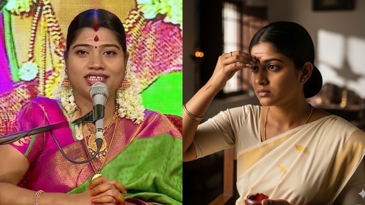 கணவரை இழந்த பெண்கள் பொட்டு வைக்கலாமா? சுப நிகழ்ச்சிகளில் விளக்கேற்கலாமா? தேச மங்கையர்கரசியின் மனதை உருக்கும் அறிவுரை.!