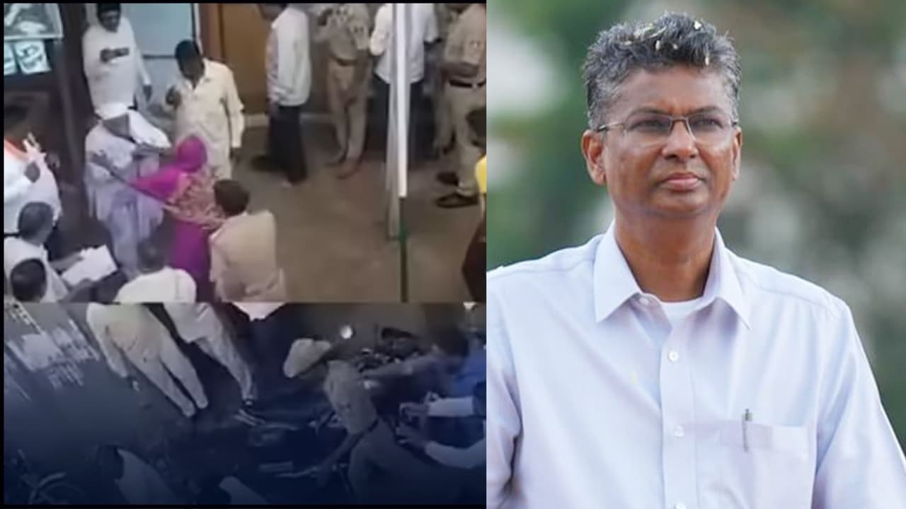 Husband slapped by wife for supporting Minister Satish Jarkiholi | ಸತೀಶ್ ಜಾರಕಿಹೊಳಿಯನ್ನ ಬೆಂಬಲಿಸಿದ ಪತಿಗೆ ಸಚಿವರ ಎದುರೇ ಪತ್ನಿಯಿಂದ ಕಪಾಳಮೋಕ್ಷ! | Husband Slapped By Wife For Supporting Minister Satish Jarkiholi Husband slapped by wife for supporting Minister Satish Jarkiholi | ಸತೀಶ್ ಜಾರಕಿಹೊಳಿಯನ್ನ ಬೆಂಬಲಿಸಿದ ಪತಿಗೆ ಸಚಿವರ ಎದುರೇ ಪತ್ನಿಯಿಂದ ಕಪಾಳಮೋಕ್ಷ! | Husband Slapped By Wife For Supporting Minister Satish Jarkiholi