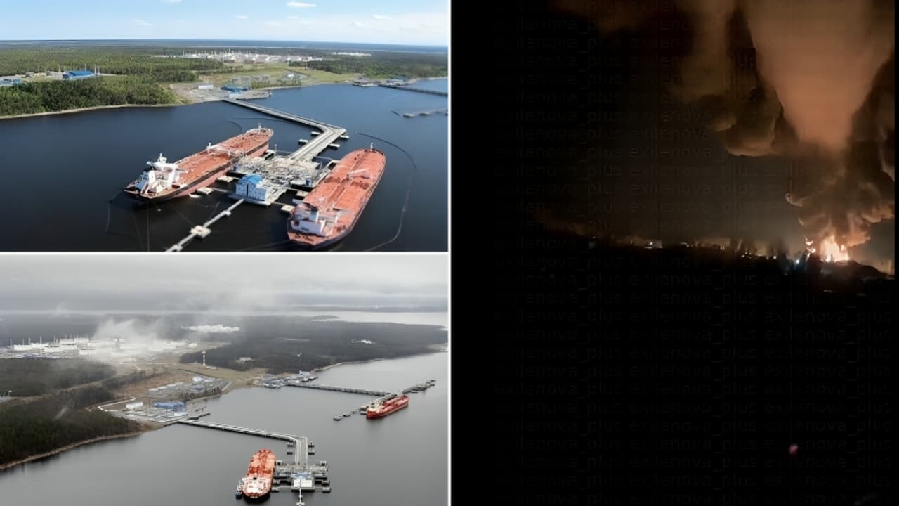 Ukraine Drone Attacks Hit Russia's Primorsk Port, Smolensk Nuclear Plant (WATCH)