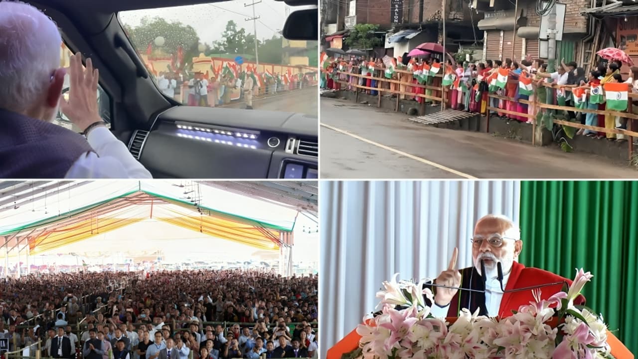 PM Modi's Roadshow In Manipur Draws Huge Crowd, Receives Warm Welcome ...