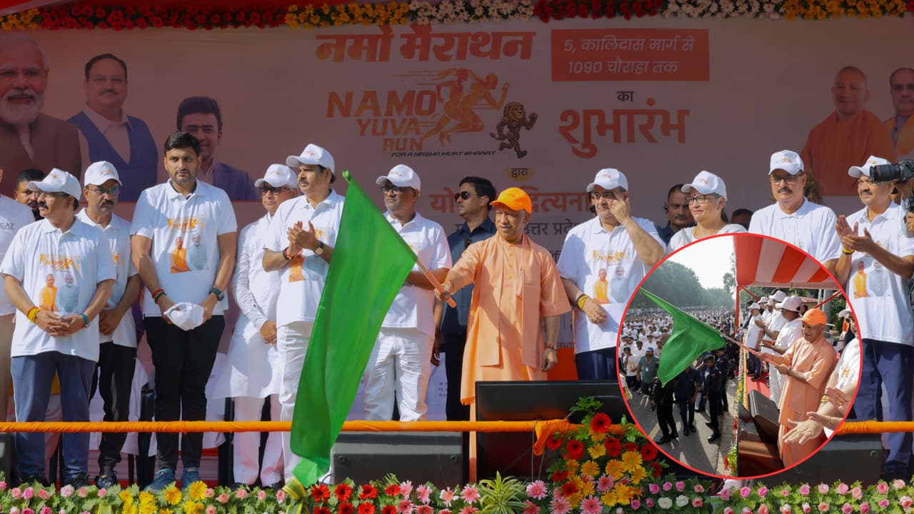 CM Yogi Hails GST Reforms As PM Modi's Diwali Gift, Flags Off NaMo Yuva ...