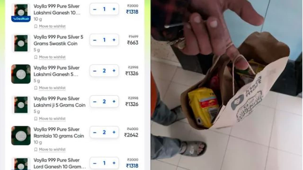 ಸ್ವಿಗ್ಗಿಯಲ್ಲಿ ಬೆಳ್ಳಿ ನಾಣ್ಯ ಆರ್ಡರ್ ಮಾಡಿದವನಿಗೆ ಬಂತು ಮ್ಯಾಗಿ: ಸ್ವಿಗ್ಗಿ ಹೇಳಿದ್ದೇನು? | Man Gets Maggi And Snacks Instead Of Silver Coins On Swiggy Instamart ಸ್ವಿಗ್ಗಿಯಲ್ಲಿ ಬೆಳ್ಳಿ ನಾಣ್ಯ ಆರ್ಡರ್ ಮಾಡಿದವನಿಗೆ ಬಂತು ಮ್ಯಾಗಿ: ಸ್ವಿಗ್ಗಿ ಹೇಳಿದ್ದೇನು? | Man Gets Maggi And Snacks Instead Of Silver Coins On Swiggy Instamart