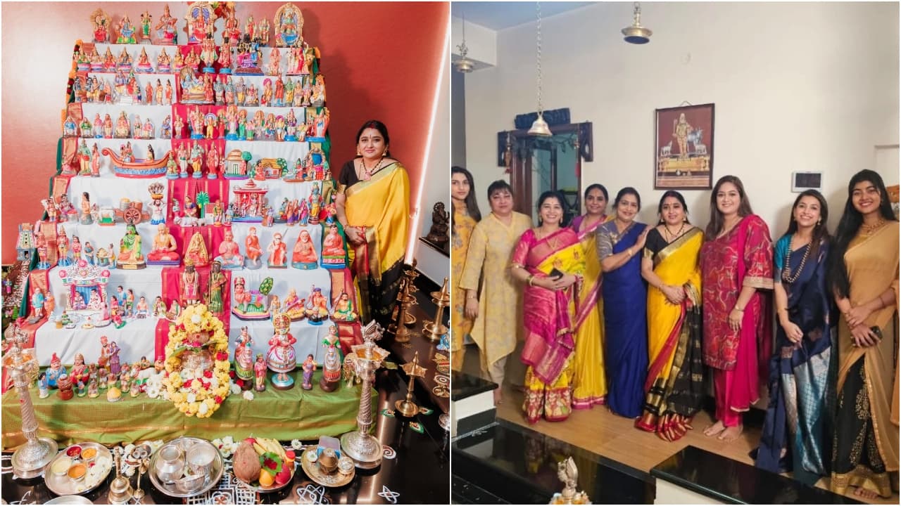 ಮಾಳವಿಕಾ ಮನೆಯಲ್ಲಿ ಗ್ರಾಂಡ್ ಗೊಂಬೆಪೂಜೆ; ಸಾಕ್ಷಾತ್ ಗೊಂಬೆಯಂತೆ ಕಂಗೊಳಿಸಿದ ಫ್ಯೂಚರ್ ತಾರೆಯರು! ಮಾಳವಿಕಾ ಮನೆಯಲ್ಲಿ ಗ್ರಾಂಡ್ ಗೊಂಬೆಪೂಜೆ; ಸಾಕ್ಷಾತ್ ಗೊಂಬೆಯಂತೆ ಕಂಗೊಳಿಸಿದ ಫ್ಯೂಚರ್ ತಾರೆಯರು!