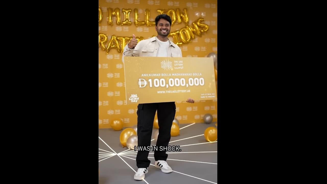 Anilkumar Bolla : అమ్మ సెంటిమెంట్‌తో లాటరీ.. రూ.240 కోట్ల జాక్‌పాట్‌..  జీవితమే మారిపోయింది ! | Indian Expat Anilkumar In Uae Wins First Ever Dh100  Million Lottery Jackpot | Asianet News Telugu