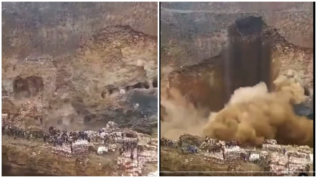 Congo Mine Collapse: Dramatic Video Shows Massive Landslide That Killed 32 Workers (WATCH)