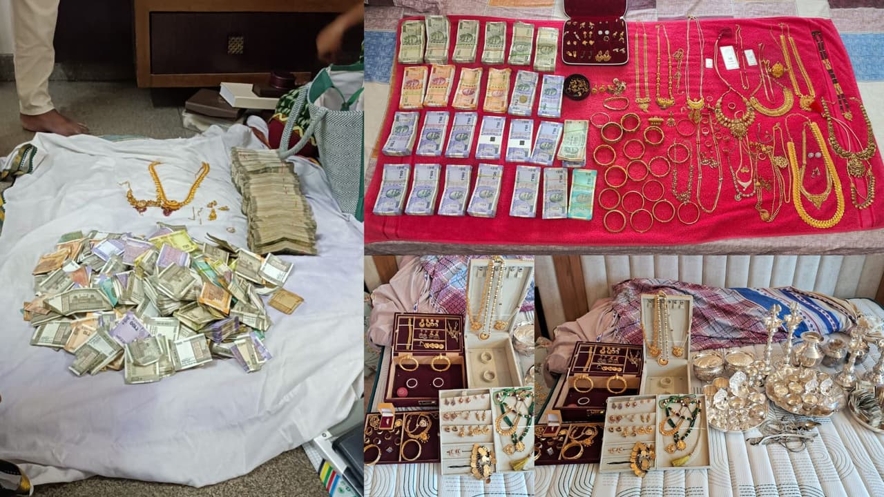 ರಾಜ್ಯದಲ್ಲಿ 10 ಕಡೆ ಲೋಕಾಯುಕ್ತ ದಾಳಿ, ಕಂಡ ಕಂಡಲೆಲ್ಲಾ ಚಿನ್ನ, ಬೆಳ್ಳಿ ಹಣ ಪತ್ತೆ | Lokayukta Raids 10 Locations Karnataka Officials Cash Gold Seized San ರಾಜ್ಯದಲ್ಲಿ 10 ಕಡೆ ಲೋಕಾಯುಕ್ತ ದಾಳಿ, ಕಂಡ ಕಂಡಲೆಲ್ಲಾ ಚಿನ್ನ, ಬೆಳ್ಳಿ ಹಣ ಪತ್ತೆ | Lokayukta Raids 10 Locations Karnataka Officials Cash Gold Seized San