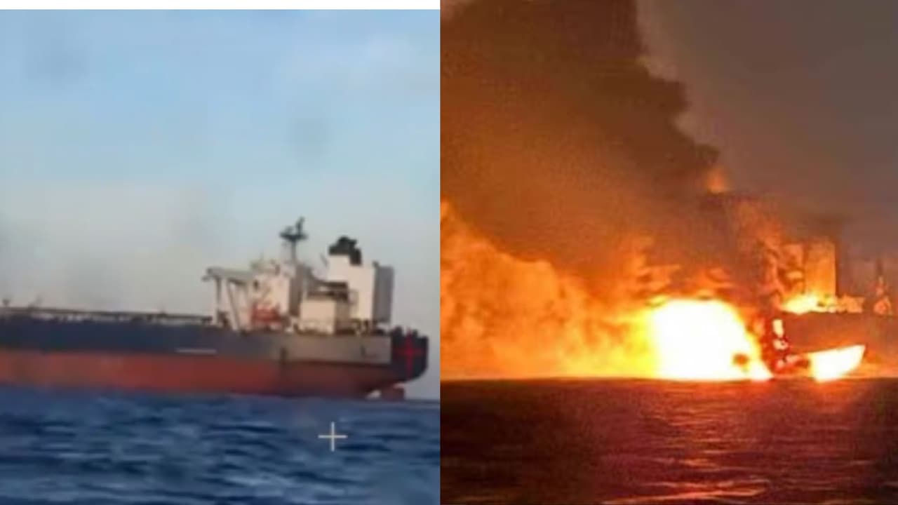 Black Sea: ರಷ್ಯಾದ ‘ಶ್ಯಾಡೋ ಫ್ಲೀಟ್’ ಟ್ಯಾಂಕರ್ಗಳ ಮೇಲೆ ಡ್ರೋನ್ ದಾಳಿ: ಭಯಾನಕ ಸ್ಫೋಟ, ಸಿಬ್ಬಂದಿ ಕಿರುಚಾಟ! | Drone Attack On Russias Shadow Fleet Tankers In Black Sea Ukraine Responsibility Black Sea: ರಷ್ಯಾದ ‘ಶ್ಯಾಡೋ ಫ್ಲೀಟ್’ ಟ್ಯಾಂಕರ್ಗಳ ಮೇಲೆ ಡ್ರೋನ್ ದಾಳಿ: ಭಯಾನಕ ಸ್ಫೋಟ, ಸಿಬ್ಬಂದಿ ಕಿರುಚಾಟ! | Drone Attack On Russias Shadow Fleet Tankers In Black Sea Ukraine Responsibility