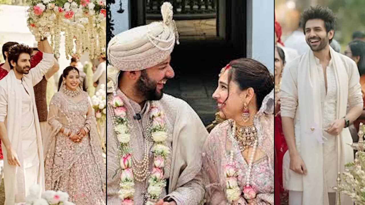 Video: Kartik Aaryan Holds Phoolon Ki Chaadar for Sister Krittika Tiwari— Internet Loves the Gesture